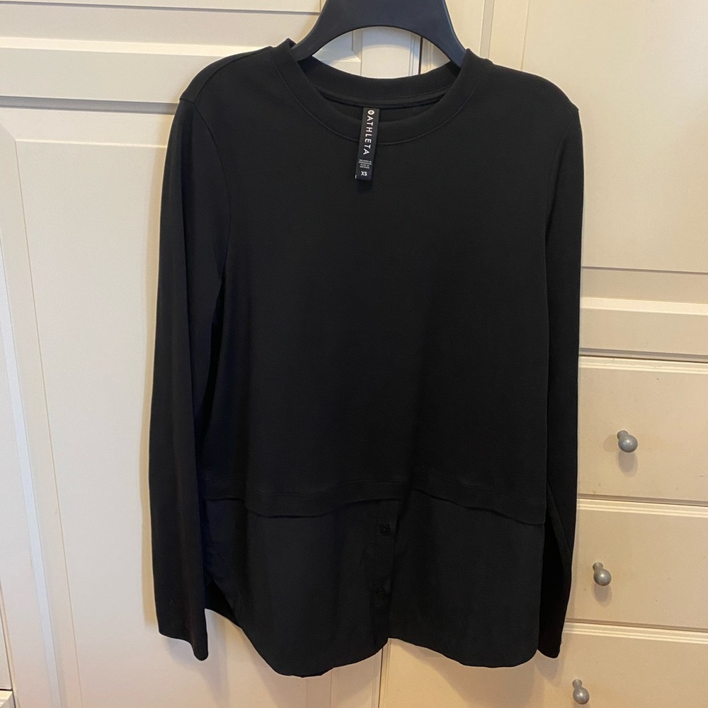 Athleta black top size XS